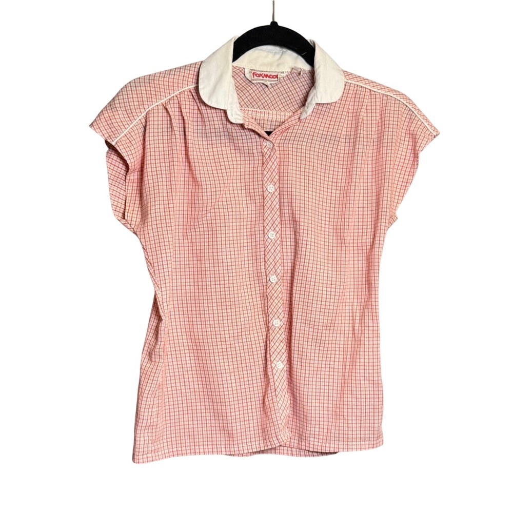 Vintage Foxmoor Shirt Women S Cotton Gingham Picnic Retro 70s 80s Cottagecore